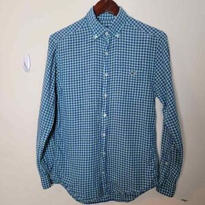 Vineyard Vines Mens Tucker ShirtSlim-Fit Gingham Plaid Small